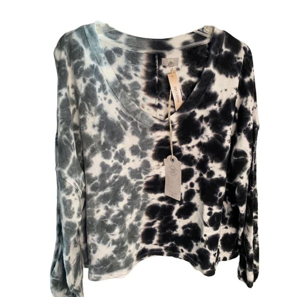 True Craft Womens V-Neck Knit Shirt Dolman Sleeves NWTs